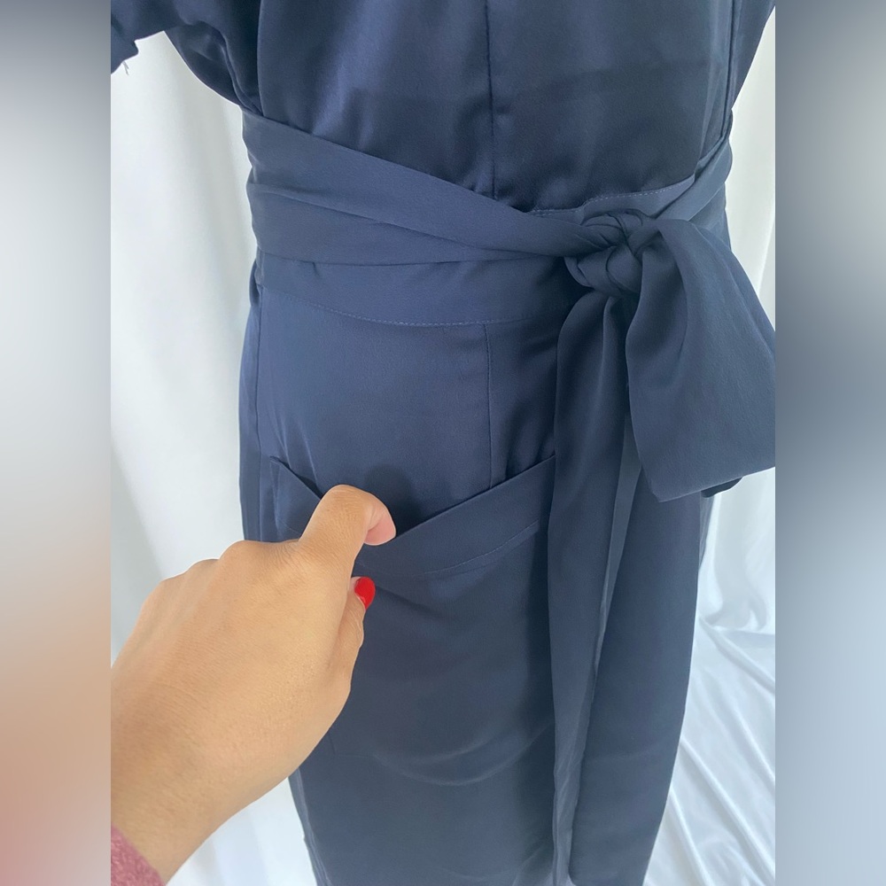 J. Crew Wrap Midi Dress (kimono style) - Picture 3 of 4
